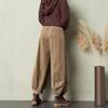Autumn/Winter Corduroy Dad Wide Leg Pants Women's Autumn/Winter New Style Striped Velvet Loose Nine Cent Boots Pants