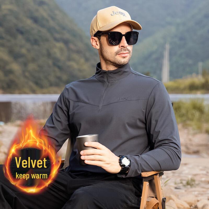 

JEEP Men s Outdoor Casual Long Sleeve T-Shirt 2XL
