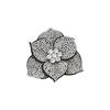 DIY Craft Rhinestone Flower Patches 3D Sew-On Applique  Headband Accessories Fabrics