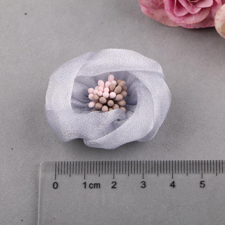Frühlings-Haar- und Schuhblumen-Accessoires – handgefertigte Blumen aus Wolkengarn für Haarnadeln und Kleidungsdekor für Mädchen