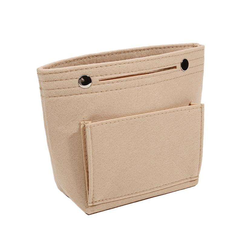 Women Storage Bag Felt Purse Organizer Insert– Inner Liner Pouch For Shoulder Bags, Handbags & Totes Cosmetic Makeup Bags NEW