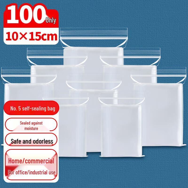 OEING 10x15cm Clear Self-Seal Food Bags