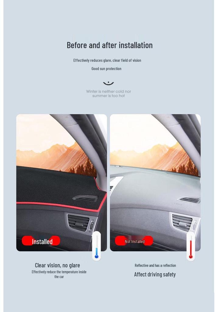Toyota Corolla Anti-Glare Dashboard Sun Shade Pad (Fits 2007-2013 Models)