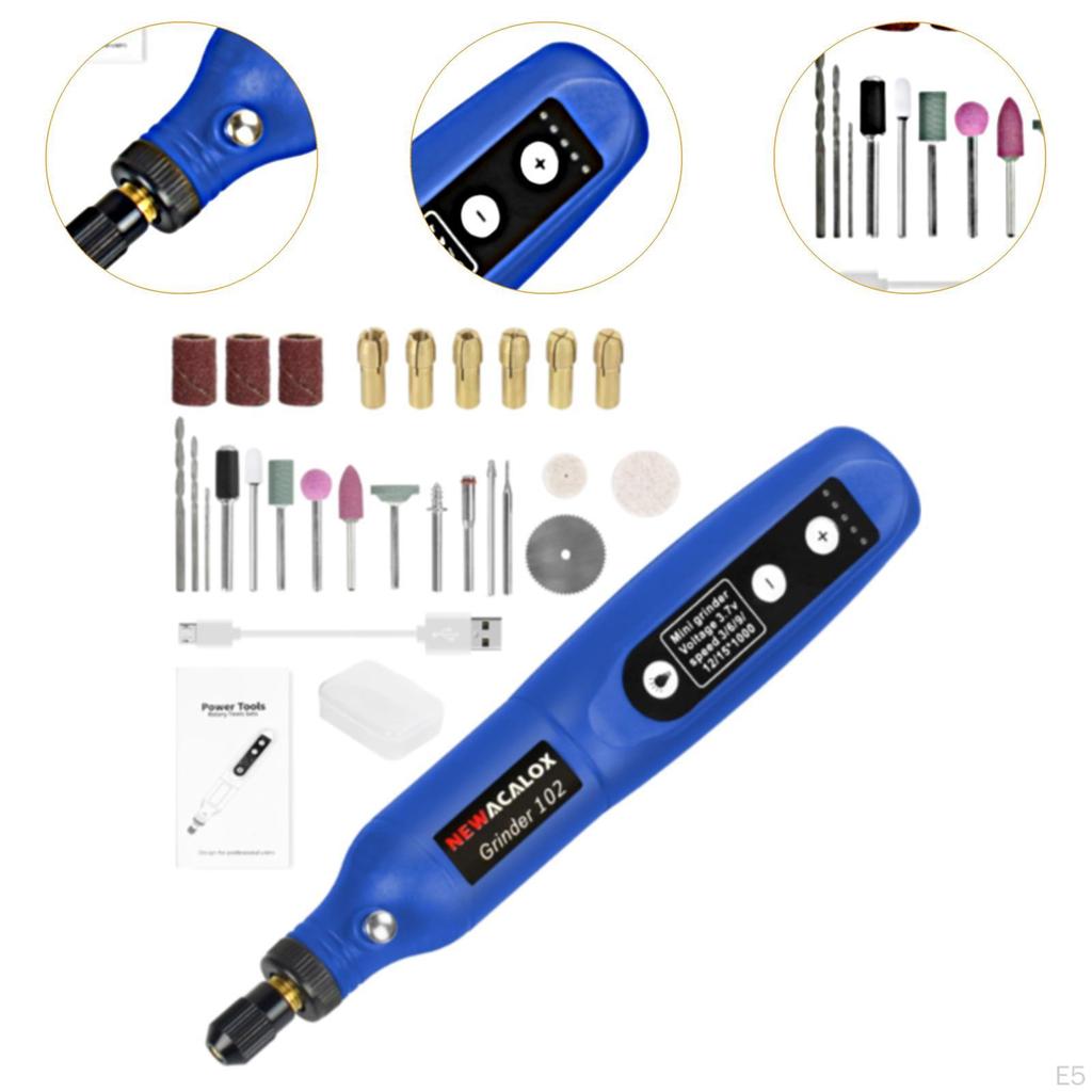 Mini Cordless Pen Rotary Tool for Drilling Grinding Polishing Red