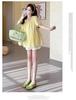Korean Style 2026 Lace Embroidery Doll Top & Tummy Support Shorts Set