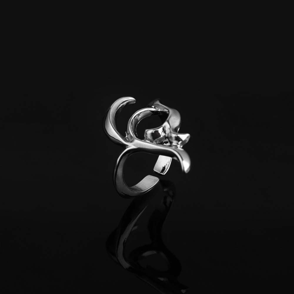 Silver Korean Tail Rings Protective Nail Rings Rings Sets Women Opening Rings Finger Nail Rings