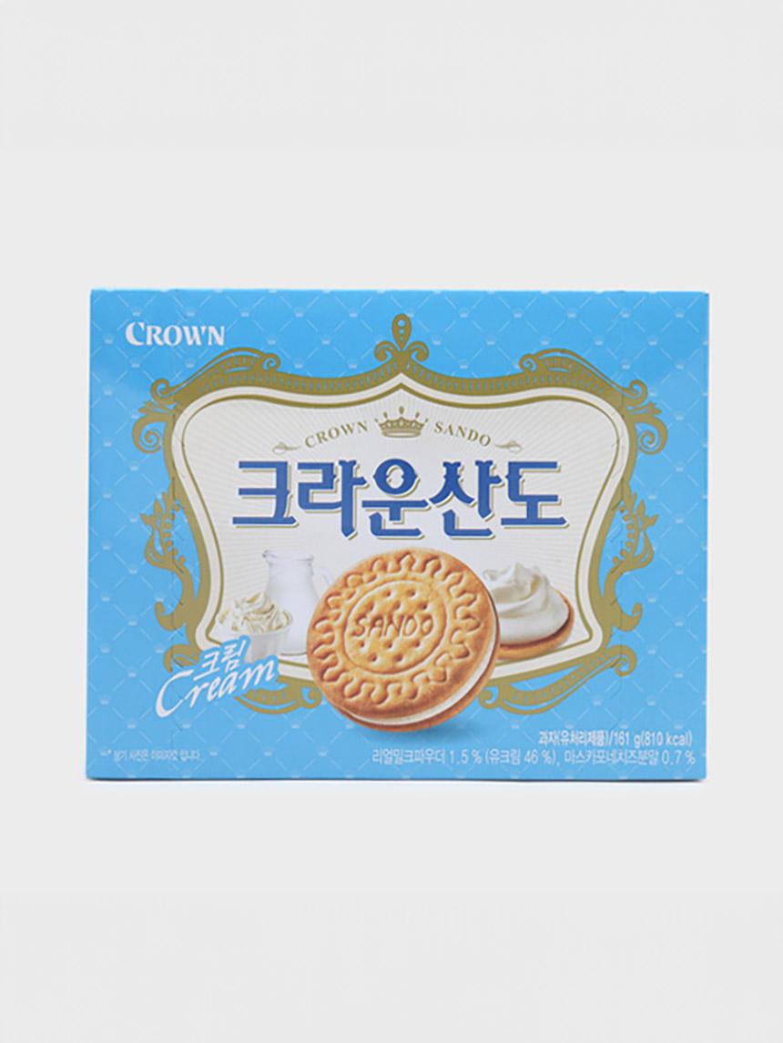 Crown Sando Sweet Milk Sandwich Biscuits 161g 1ea