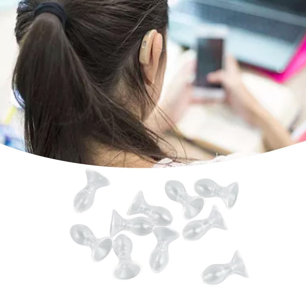 10pcs Hearing Amplifier Dome Silicone Ear Tip Earplug Replacement Accessory for BTE Hearing Amplifie