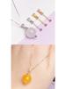 Sterling Silver Pearl & Amber Beads Holder with Free Shipping
