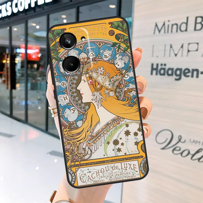 

Alphonse Mucha Art Case For Realme 15 Pro 14 13 11 12 Pro Plus GT7 GT6 C55 C51 C53 C35 C33 C61 C65 C67 C71 C75 Realme 10 4G