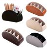 Storage Pu Box Leather Phone Remote Control Desk Organizer Holder Home Antislip