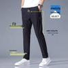 Men's Summer Quick-Dry Ice Silk Straight Trousers - Thin, Trendy Business and Casual Sports Pants