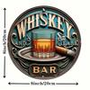 Vintage kovový nástěnný znak Whiskey Cigar Bar Domácí dekorace Vnitřní venkovní Halloween
