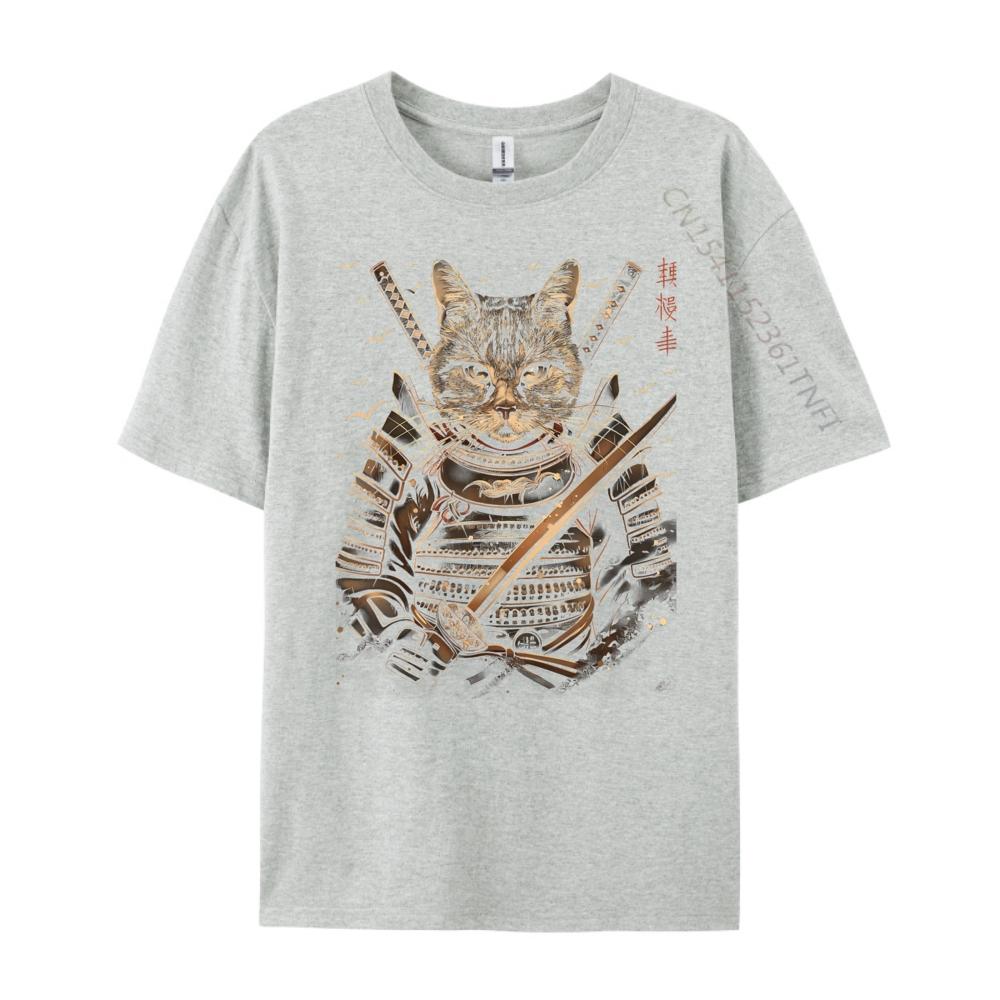 Cat Samurai Ninja Cat Samurai Art Ukiyo E Funny T Shirts Winter Shirts For Men Graphic T Shirts Men Male Clothes Tshirt for Men