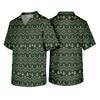 Men's Christmas Theme Caregiver Uniform, Holiday Scrub Top for Nurses and Workers