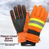 Reflective Sanitation Worker Gloves Waterproof Five-Finger Gloves Work Protective Gloves Outdoor