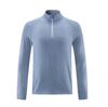 Men's Half-Zip Breathable Sweat-Absorbing Long Sleeve Sports T-Shirt for Running & Training