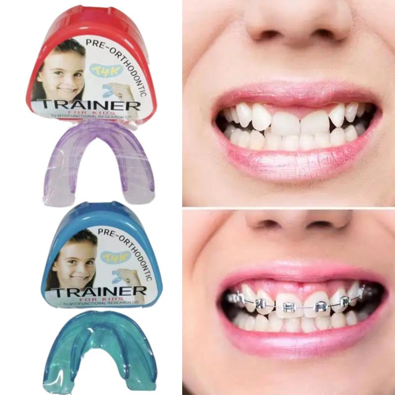 T4k Orthodontic Dental Retainer With Multicolor Silicone Guards Correction Teeth