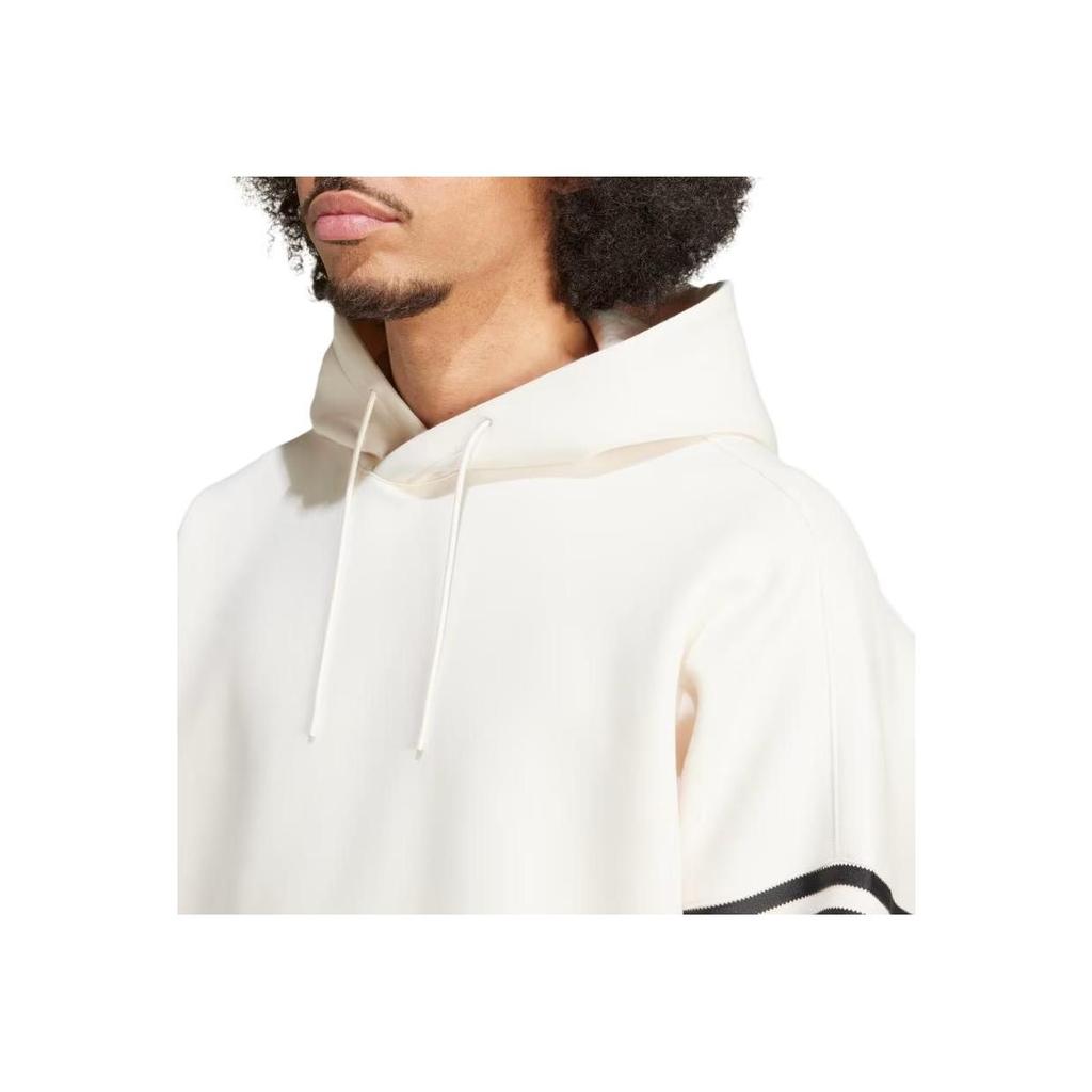 adidas Originals Men's White Neuclassics Loose Fit Hoodie JF9141
