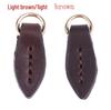 Leather Leaf Zipper Pull Pendant for Bags and Clutches - Hand-Stitched Accessory
