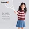 QQ DUCK Girls' Striped Duck Polo Shirt