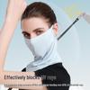 Sommer Anti-UV Damen Gesichtsmaske mit Nacken- und Ohrenschutz zum Radfahren und Golfspielen