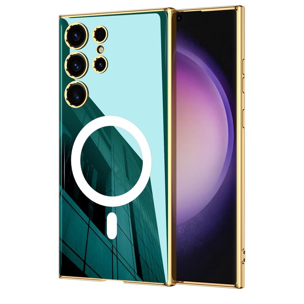 Samsung S24 Ultra Magnetic Phone Case with Wireless Charging, Anti-drop Protection, and Electroplated Thin Cover