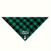 Christmas Dog Bandana - Triangle Scarf with Santa Claus and Letter Graphic for Pet Holiday Parties