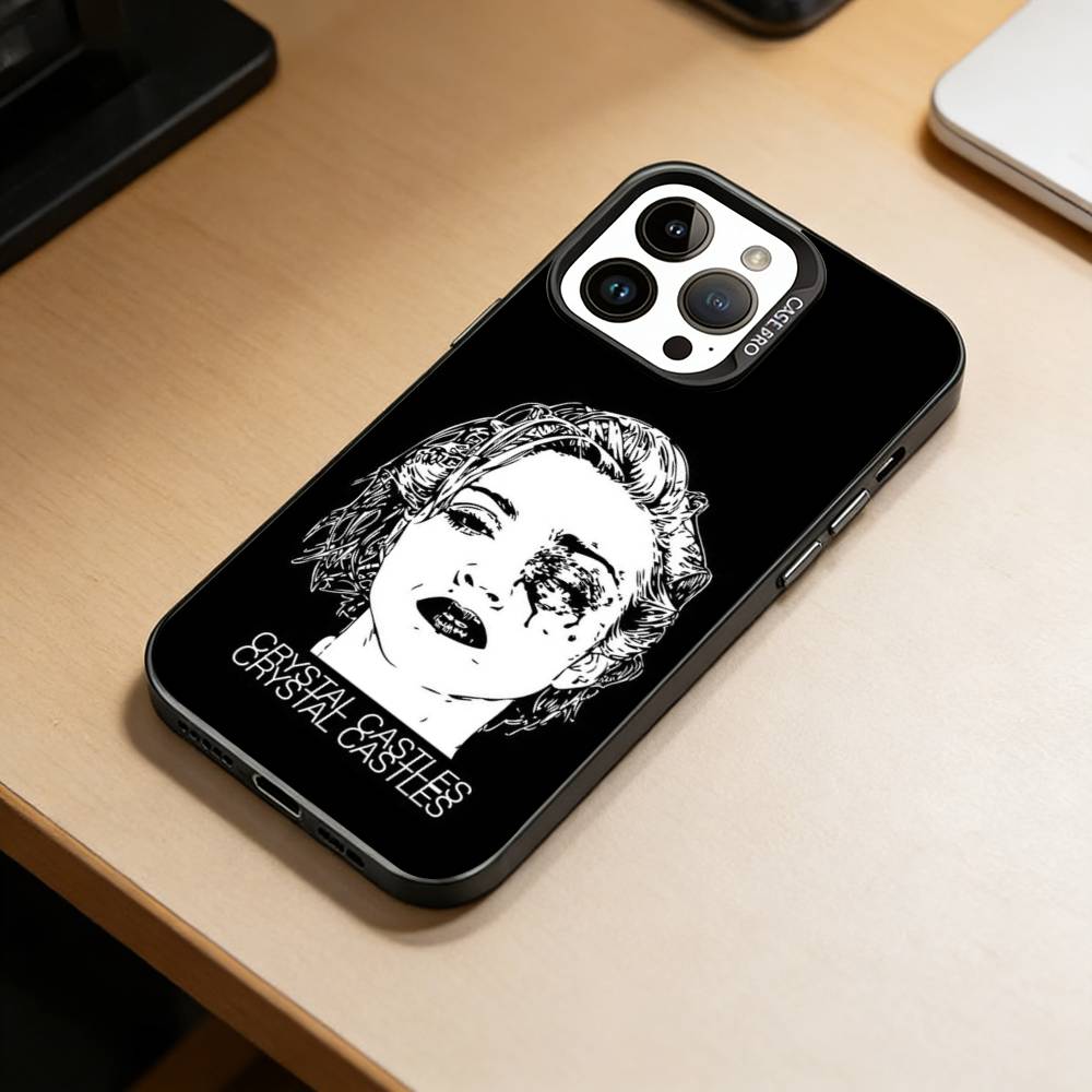 Glitch electronic band  Phone Case For iPhone 17,16,15,14,13,12,11 Plus,Pro Max,XS,Colorful Silver Phone case Funda Cover iPhone17promax