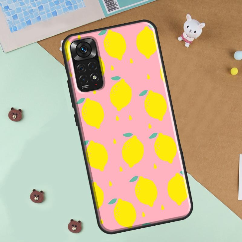 

Summer Fruit Lemon Phone Case For Xiaomi Redmi Note 12 8 9 10 11 Pro 8T 9S 10S 11S 12S 10A 9C 10C 12C Cover Redmi Note 8 Pro