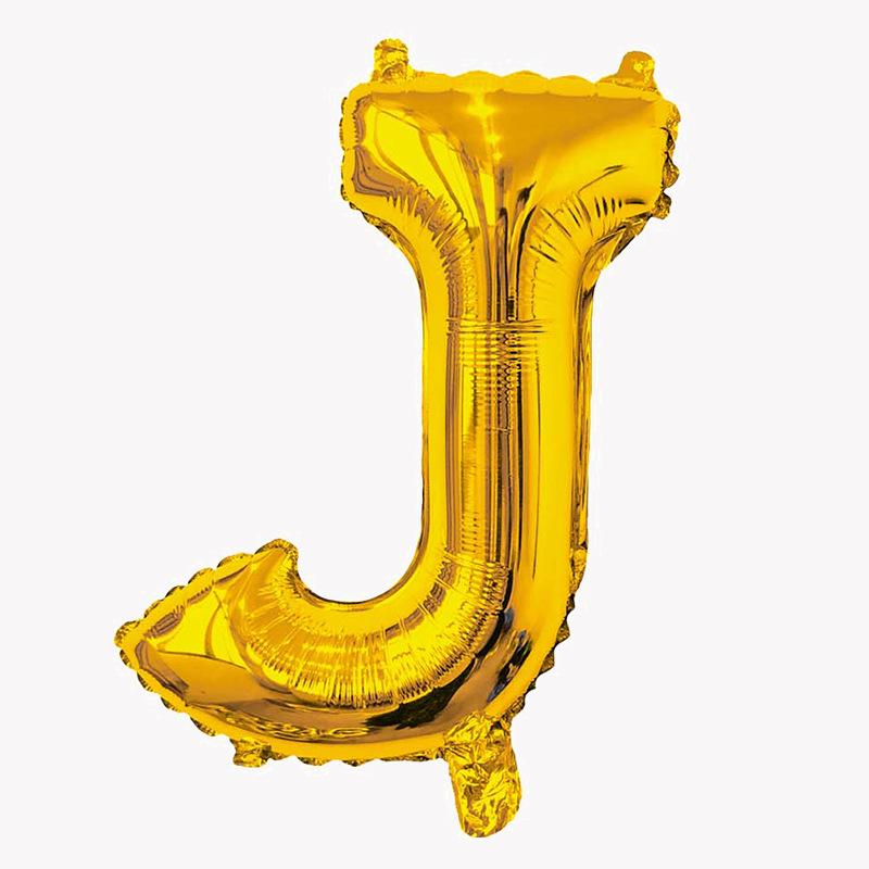 32-Inch Gold English Alphabet Aluminum Film Balloon Birthday Party Decoration Balloon Wedding Decoration In The Letter Helium Floating