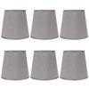6PCS Fabric Lamp Cover Clip On Design Small Lamp Shades Modern Chandelier Lamp Shades  Table Lamp