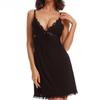 European & American Lace Trim Sexy Lingerie Nightdress with Back Cutout