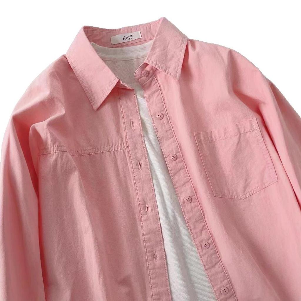 Solid-colored Women's Long-sleeved Shirts Korean-style Simple Casual Blouse Sunscreen Summer Ladies Cardigan
