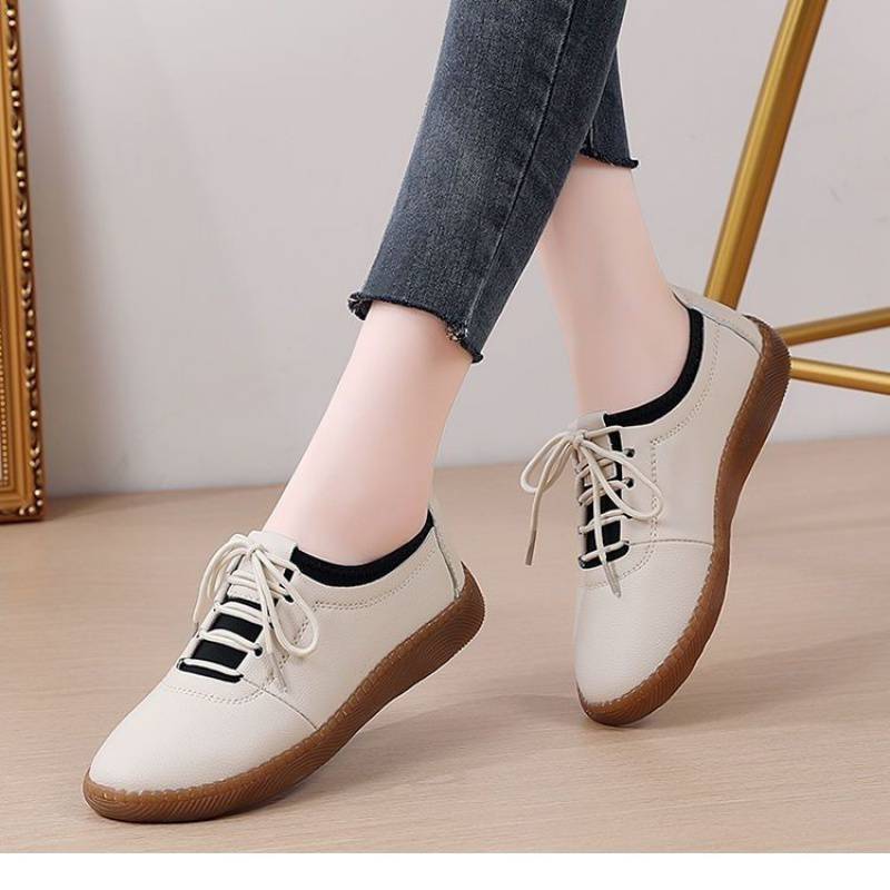 

подошва из говяжьих сухожилий, натуральная мягкая кожа, одиночные туфли, женские туфли из кожи, женская обувь для мам, дышащая мягкая подошва, мягкая поверхность, женская обувь на каждый день 40