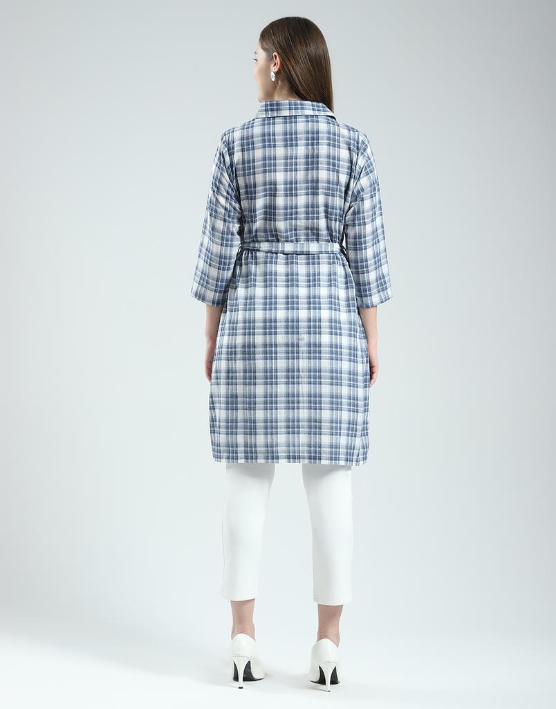 Monte Carlo Women's Check Collar Neck Tunic
