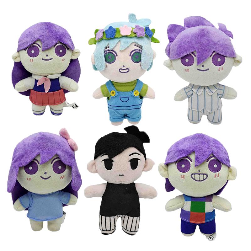 Anime OMORI Plush Doll Stuffed Pillow Toy Sunny Plushie Toys Cute Omori Cosplay Props Merch for Kid Christmas Birthday Gift