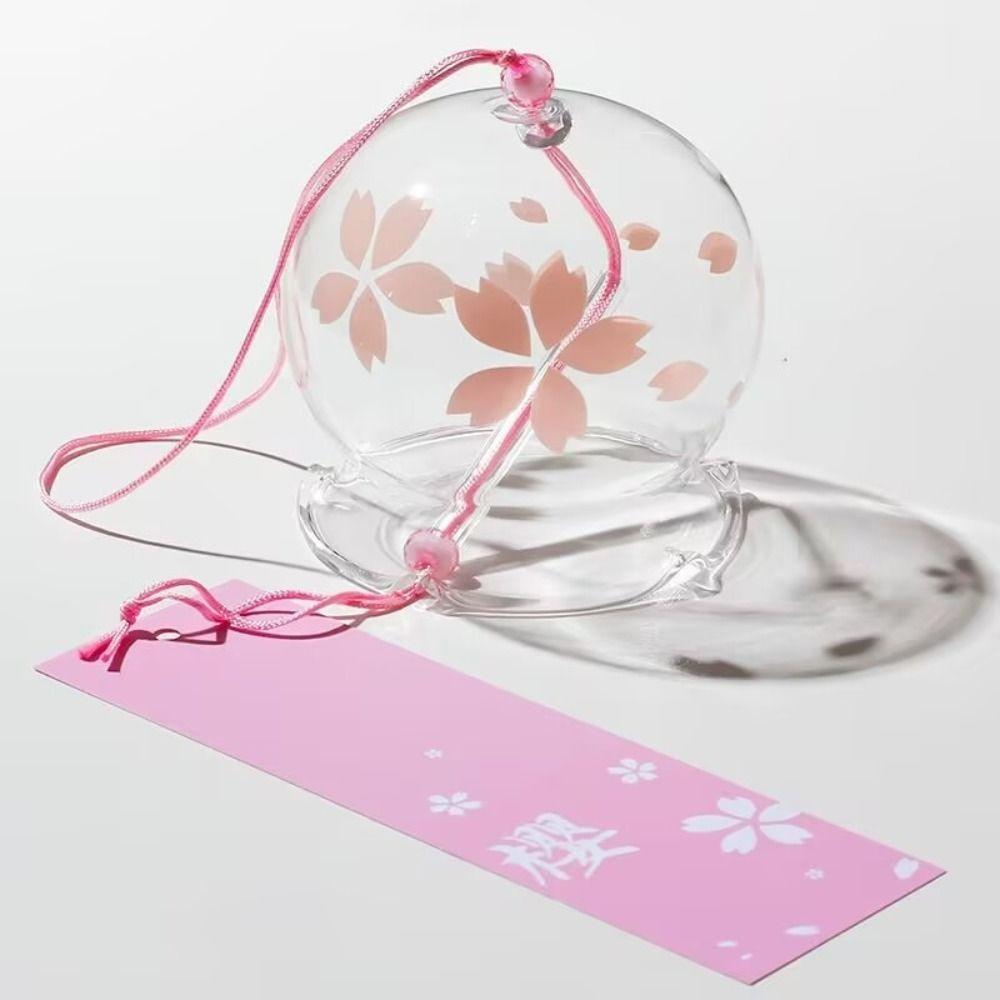 Pendant Design Glass Painted Wind Chime Glass Painting Wind Bell Door Decoration Gifts For Child