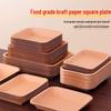 Disposable Kraft Paper Tray for Picnic and BBQ Snacks