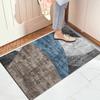 Šedá geometrická abstraktní houbová rohožka Protiskluzová latexová podložka Super absorpční pro vnitřní toaletu Koberček k posteli Podložka na podlahu