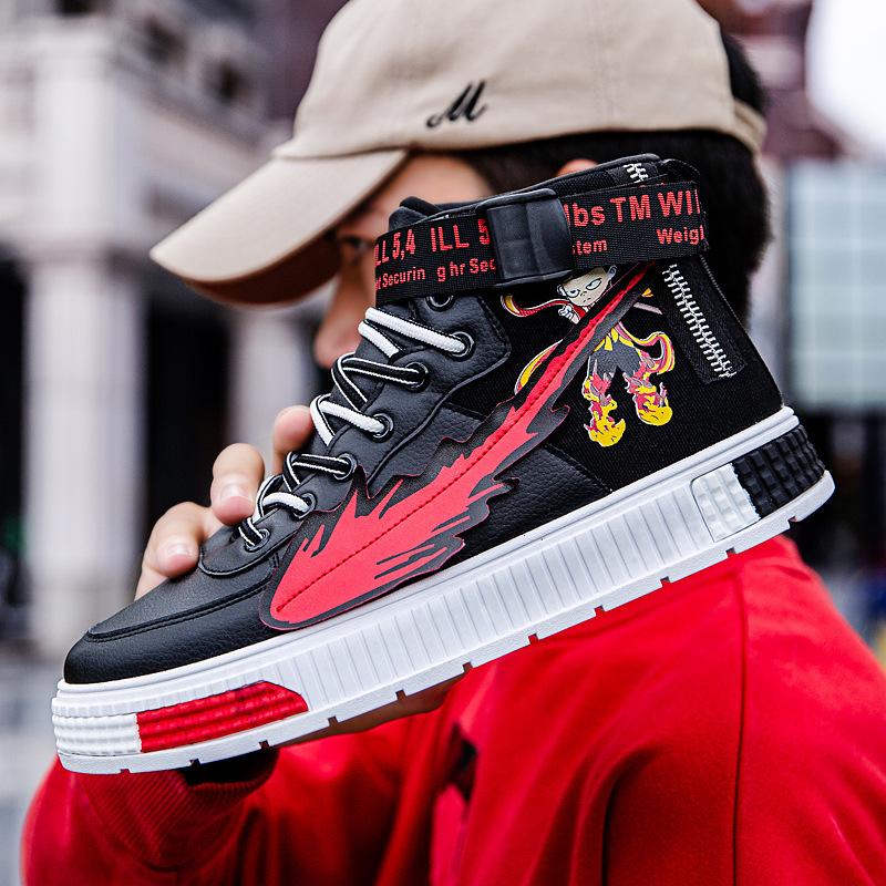 Nuove scarpe alte in pelle con suola spessa High-rise Street Dance  Personality Sneakers acquista in modo economico — spedizione gratuita,  recensioni reali con foto — Joom