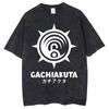 Gachiakuta Vintage Washed Cotton T Shirt Men Gothic Grunge 2000s Graphic Graphic Pastel Shirt Anime Oversized Streetwear Retro