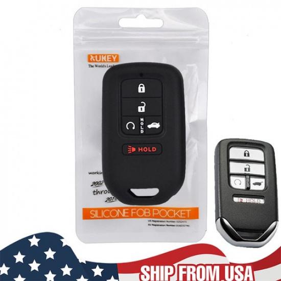 

Silicone Car Key Remote Cover Case For Honda Civic Accord Crv Pilot 2015-2018