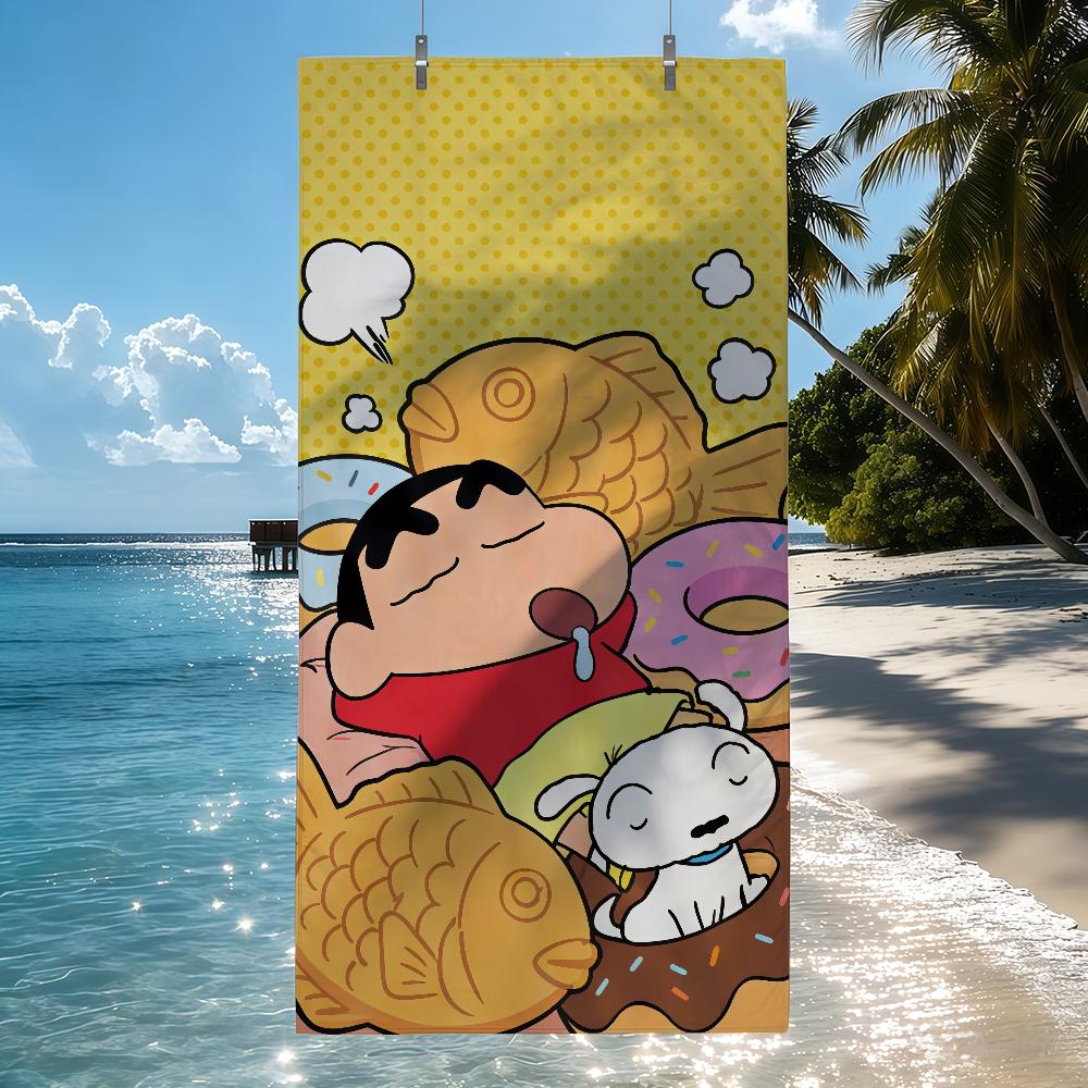 C-CRAYON S-SHINCHAN Towel Quick Drying Beach Towels Are Suitable For Swimming Pools Camping Yoga And The Gym