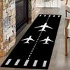 Airplane Runway Long Hallway Rug Runners Airport Aircraft  Carpet Pet Friendly Foldable Carpets Resistant Rugs for Bedroom Rugs