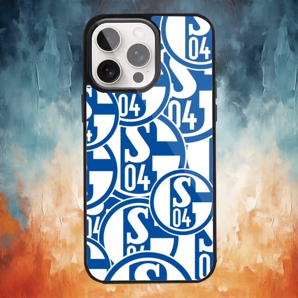 S-Schalke 04 Team Handyhülle Für iPhone 17,16,15,14,13,12,Plus,Pro,Max Für Magsafe Magnetisches Kabelloses Laden iPhone17Pro