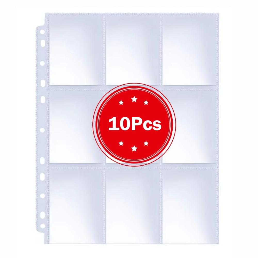 11-Ring Pockets Sleeve 9-Pocket Photo Album Refill Pages Kpop Photocard  Binder