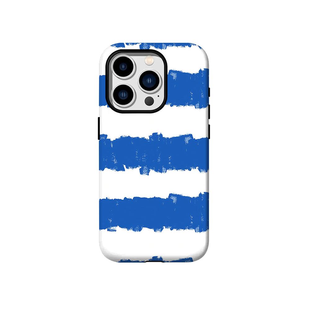 

Розкішний чохол Clmj Lrregular Waves з червоною смугою для iPhone 17 16 15 14 13 12 11 Air Pro Max Plus Розкішний двошаровий чохол iPhone XSMax