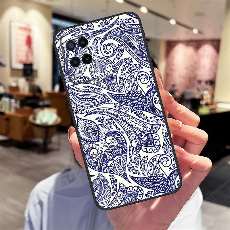 Indian Pattern Mandala Case For Oppo A94 A74 A54 A18 A38 A58 A78 A98 A40 A60 A80 A16 A76 A96 A15 A17 A77 A57S Cover