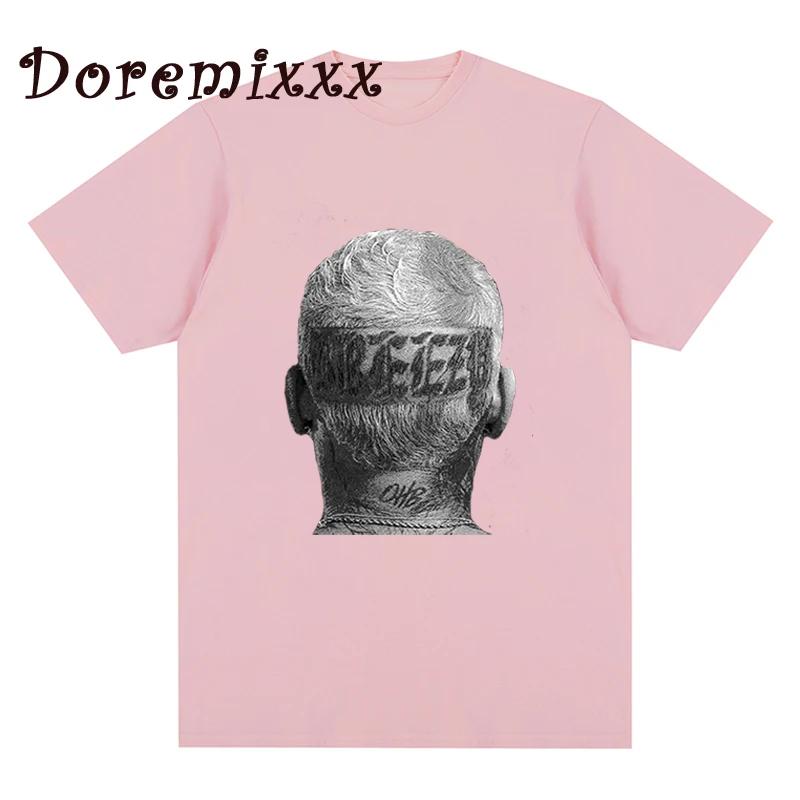 

CHRIS BROWN Print T-shirts Hip Hop Streetwear R&B Short Sleeve Tops 100% Cotton Men T Shirt Summer Unisex Tees PUNK Clothes 4XL